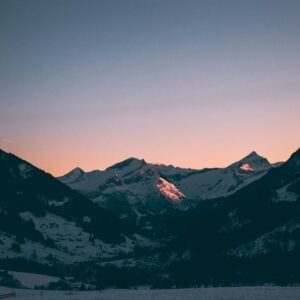 Snow Mountains - Breathtaking view of Saanen's snow-capped Alps a #6904346